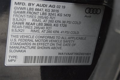 2019 Audi Q7 55 Prestige quattro