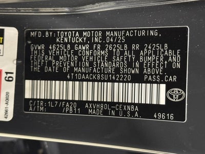 2025 Toyota Camry LE