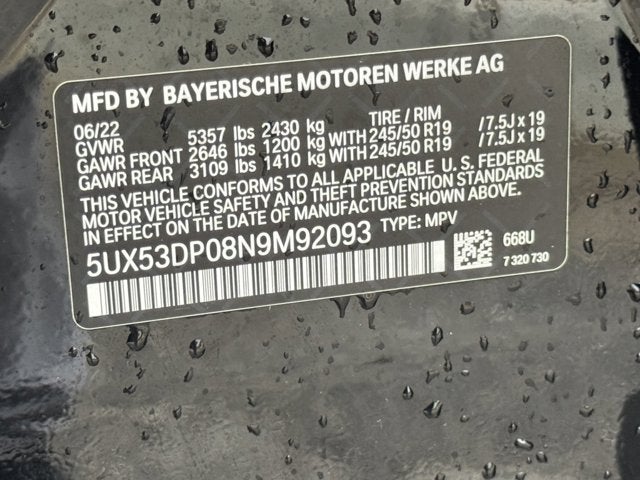 2022 BMW X3 xDrive30i