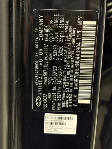 2022 Hyundai Palisade Calligraphy